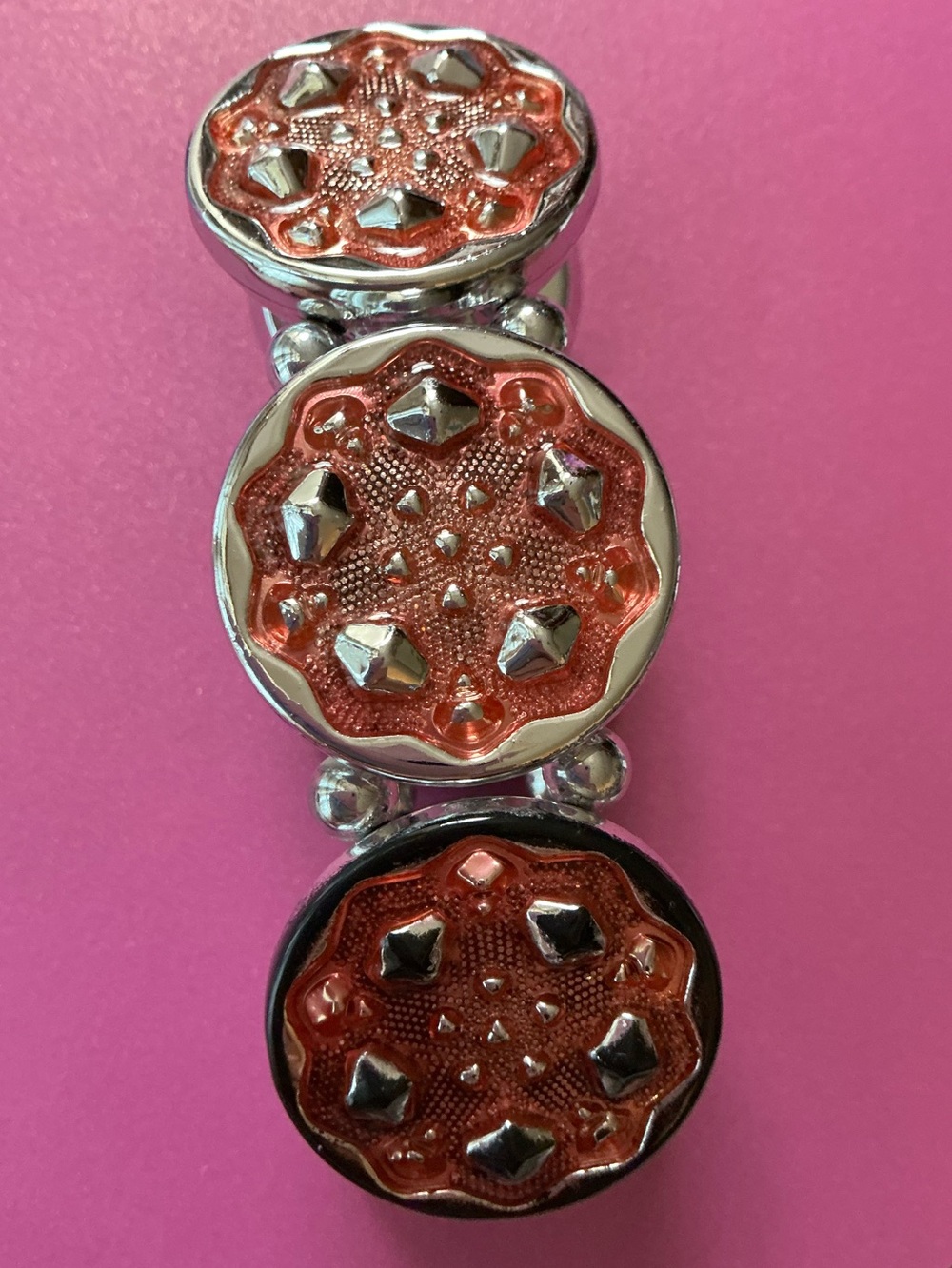 Used Counter Bracelet Manufacture Damaged Pink Partly Faded